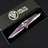 Mercancía del Juego Delta: Cuchillo de Juguete Plegable de Resorte Modelo Estrella Fugaz, Accesorio de Juego, Adorno de Regalo