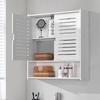Gabinete de Almacenamiento para Baño Transfronterizo Estante de Almacenamiento Encima del Inodoro Gabinete de Pared para Baño Gran Capacidad Gabinete de Pared Multicapa Gabinete de Almacenamiento
