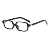 Gafas de sol de estilo nerd de moda, Gafas de sol lisas y elegantes con montura cuadrada pequeña, Estilo callejero a la moda, Gafas de sol versátiles