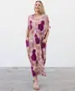 Vestido Largo Estampado de Cuello en V Estilo Bohemio Nuevo 2026, Cubre-traje Holgado Protector Solar, Vestido para Vacaciones en la Playa