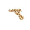 Ouro 14K Preenchido Cor Duradoura 6mm Plano Hambúrguer Fivela Magnética Forte Pulseira DIY Feita à Mão Colar Joias Acabamento Acessórios de Fivela Magnética