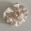 Goma para el pelo fruncida de estilo coreano con borde de tela elegante, Impresionante goma para el pelo multicolor de alta gama, Elegante accesorio para el pelo para mujer