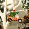Suministros Navideños Nuevos Transfronterizos Impresión Creativa Colgantes para Coche Personas Mayores Colgantes para Árbol de Navidad Accesorios Decorativos para Regalo