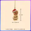 Pingente de Boneco de Gengibre Pato Desenho Animado Tema de Natal Pequeno Pingente Decoração Criativa para Casa Pequenos Enfeites de Mesa