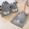 Bolsa para Zapatos No Tejida, Bolsa de Almacenamiento para Zapatos, Bolsillo con Cierre de Cordón para Pantalones, Bolsa para Zapatos, Bolsa para el Polvo, Cubierta Transparente para Zapatos de Viaje, Bolsa para Zapatos