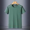 Camiseta de manga corta de seda helada para hombre talla grande secado rápido camiseta de seda helada de manga corta para pareja top de secado rápido estampado