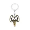 Periféricos de Anime Transfronterizos Juego de Tronos 9 Insignias de las Casas Principales Metal Llavero de Coche Colgante Accesorios Dropshipping