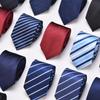 Traje de Negocios Corbata de Nudo a Mano para Hombre Azul Negro Cinturón Largo 8cm Banco Hotel Ropa de Trabajo Profesional Pajarita