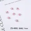 Accesorios populares para decoración de uñas de estrella de cinco puntas hueca, estrellas coloridas versátiles de fondo plano estilo japonés, decoraciones de uñas DIY portátiles