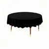 Amazon Transfronterizo Mantel Redondo Desechable de Plástico para Mesa Impermeable y a Prueba de Aceite Restaurante Patio Exterior Fila Mantel de 84 pulgadas