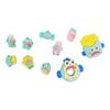 Accesorios para zapatos con forma de estrella de pastel de esponja de dibujos animados, accesorios de resina, flor para zapatos, decoración distintiva de pez feo DIY, hebilla extraíble para zapatos