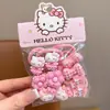 Laços de Cabelo de Polegar de Desenho Animado para Crianças, Faixas de Cabelo para Bebês, Acessórios de Cabelo, Cordas de Cabelo para Bebês Que Não Danificam o Cabelo, Alta Elasticidade, Estilo Coreano