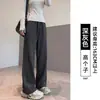 Calças retas pretas de caimento slim para mulheres, novo modelo 2026 de calças de moletom banana casuais que afinam, calças esportivas forradas com fleece de inverno para pessoas baixinhas
