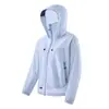 Ropa Ligera de Protección Solar Estilo Montaña para Mujer, Talla Pequeña, Protección UV, Ropa de Protección Solar Holgada y Transpirable para Hombre, Chaqueta de Protección Solar de Verano