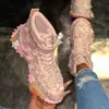 Novos Tênis Dad Shoes Europeus de Comércio Exterior com Solado de Durian e Strass para Mulheres, Tênis de Malha Respirável da Moda, Estilo Nicho, Tamanhos Grandes