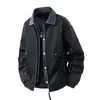 Chaqueta de Otoño para Hombre de Gran Tamaño con Solapas Transfronteriza Casual Versátil Holgada Moderna Falsa de Dos Piezas Top de Trabajo para Hombre
