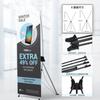 Preto X Rack de Exibição Coreano Rack de Exibição em Forma de Q Rolo Personalizado Fabricante Fornecimento Direto Rack de Exibição Portátil Rack para Cartaz de Casamento Impressão