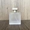 Frasco de Spray de Perfume Asiático Dourado Quadrado Plano B089-50ml Frascos Cosméticos Frasco de Vidro Vazio Portátil