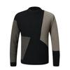 Comércio Exterior Transfronteiriço Novo Suéter Tricotado Masculino Estilo Coreano Moda Jovem Casual Combinação de Cores Simples Solto para Usar por Baixo