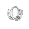 Joyería para Piercings de Venta Caliente Transfronteriza, Aro Cerrado para Nariz de Cinco Capas, Aretes y Anillos para Nariz Universales de Acero Inoxidable, Tachuelas para Nariz al por Mayor