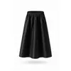 Falda midi plisada estilo Miyake de cintura elástica en línea A, diseñada para ocultar el abdomen y las caderas, adecuada para el trabajo, con una caída fluida y estilo versátil