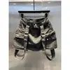 2025 Nova Saia Jeans Cargo de Cintura Alta Estilosa com Bolsos Redutora de Idade Linha A Verão Larga Feminina Saia Meia Hot Girl