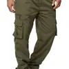 Comercio Exterior Transfronterizo 2025 Pantalones Cargo Casuales para Hombre de Bolsillos Múltiples, Holgados, Rectos, Moda Trendy, Versátiles, Pantalones Casuales