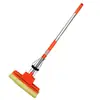 Fabricante Mop Esponja de Rolo de Dupla Fileira Mop de Chão Haste de Aço Inoxidável Mop com Cabeça de Esponja Mop Absorvente