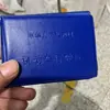 Funda azul para licencia de conducir simple de una sola capa funda simple para licencia de conducir funda de cuero soporte para nombre de empresa logo de impresión