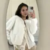 Nuevo Suéter Cardigan de Felpa de Botones Sencillos Estilo Perezoso Chic Suave Europeo y Americano Transfronterizo Otoño/Invierno 2026 para Mujer