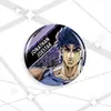 Broche de desenho animado de Jojo's Fantastic Adventure com laser, tamanho 58-75mm.