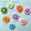 Mini Margarita DIY Pinza para el Cabello Tocado Joyería Accesorios Funda de Teléfono Flores Pinzas de Colores para el Cabello Materiales de Decoración Hechos a Mano