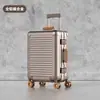 Nueva Maleta de Viaje con Ruedas de Aleación de Aluminio-Magnesio Transfronteriza, Maleta de Alta Gama, Maleta de Mano de 20 pulgadas, Maleta de Viaje, Combinación de Colores, Maleta de Equipaje de 24 pulgadas