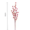 Fruta roja de acebo fruta de la fortuna hogar Año Nuevo accesorios de fotografía boda decoración festiva arreglo floral flor de Navidad al por mayor