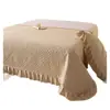 Colcha de encaje engrosada de alto gramaje estilo princesa, pieza única, antideslizante, apta para tatamis, sábana de algodón, funda de sábana para estudiantes, juego de tres piezas