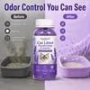 Gránulos desodorantes KineShineX para arena de gato con aroma a lavanda para areneros de gatos, neutraliza y elimina los olores fecales, y deja una fragancia duradera