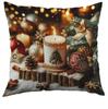 Funda de Almohada Decoración Navideña 2025 Amazon Home Sala de Estar Sofá Funda de Cojín Estilo Nórdico Cojín Venta al por Mayor