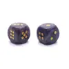 Dados de cristal natural de 15 mm, dados de seis caras de ágata y jade, grabados con números, accesorio para juegos de mesa de ocio y entretenimiento, artículo decorativo