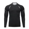 Tamanhos europeus e americanos transfronteiriços, manga curta para corrida, manga longa de secagem rápida, regata respirável, camiseta, camisa de compressão de alta elasticidade, vestuário para fitness e esportes