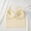 Nuevo Chaleco de Tirantes de Seda Helada de Verano Combinable con Almohadilla en el Pecho Color Básico Estilo Coreano Simple Casual Ropa Interior Básica sin Costuras