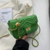 Bolso de Diseño Nicho para Mujer 2022 Nuevo Elegante Pequeño Bola Dorada Bolso de Hombro Cruzado Bolso de Cadena Simple de Moda Cuadros de Diamantes