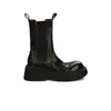 Botas de Invierno Nuevas Estilo Celebridad de Internet, Cortas, de Suela Gruesa, Elásticas, Tipo Chimenea para Mujer con Tacón Grueso, Adecuadas para Uso en Exteriores con un Toque de Alta Gama