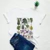 Moda de Verano Camiseta Unisex Árbol Vintage Camisetas para Mujer Broma