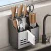 Soporte para Palillos en Forma de Cruz Soporte Personalizado para Cuchillos Jaula para Palillos Integrada Caja de Almacenamiento Soporte para Palillos Cuchillos de Cocina Palillos Estante para Cuchillos