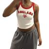Traje de Rua Y2K Quente para Meninas Verão Transfronteiriço Camiseta Curta de Alça Top Regata Sexy Slim Fit Mostrando o Umbigo Mulheres