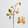 Simulação Realista de Galhos de Macieira Pequenos com Folhas e Frutas, Flores Decorativas para Mesa com Belos Significados, Fruto da Paz de Natal, Decoração para Casa