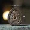 Bodhisattva Ajedrez Madera de Águila Tallado Marca Guanyin Estilo Chino Juguete de Madera de Mano Portátil Colgante de Cuello
