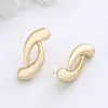 Pendientes de Temperamento de Moda Retro Ins Simples Transfronterizos Europeos y Americanos Personalidad Nicho Diseño Único Forma Irregular Pendientes para Mujer