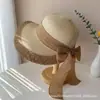 Sombrero para Mujer, Verano al Aire Libre Ciclismo, Ala Ancha, Protección Solar, Sombrero de Paja, Moño, Sombrero de Playa, Tejido, Ala Ancha, Versátil