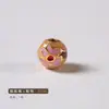 Método antiguo gota de aceite llanta de cobre cloisonné patrón tallado cuentas redondas cuentas multicolor con cuentas pulsera de cuentas hecha a mano DIY